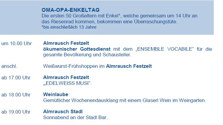 Programm 14. Juli 