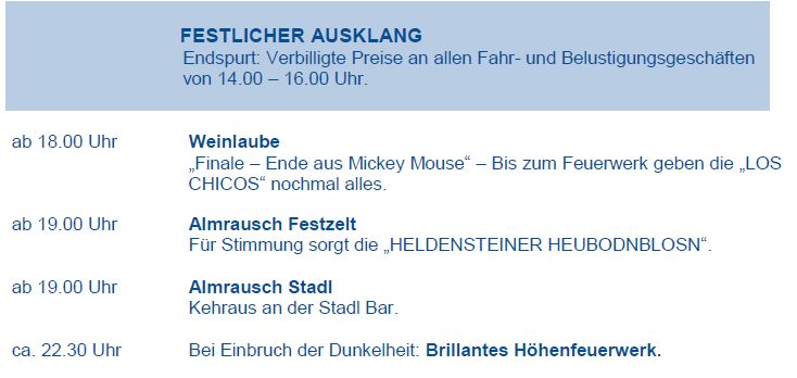 Programm 22. Juli - neu