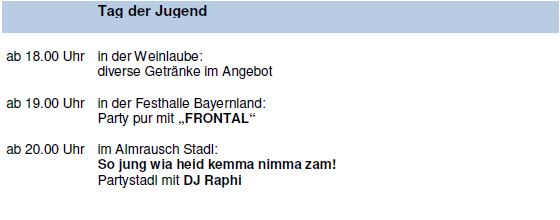 Programm Donnerstag Programm Donnerstag