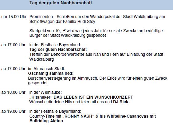 Programm Mittwoch Programm Mittwoch