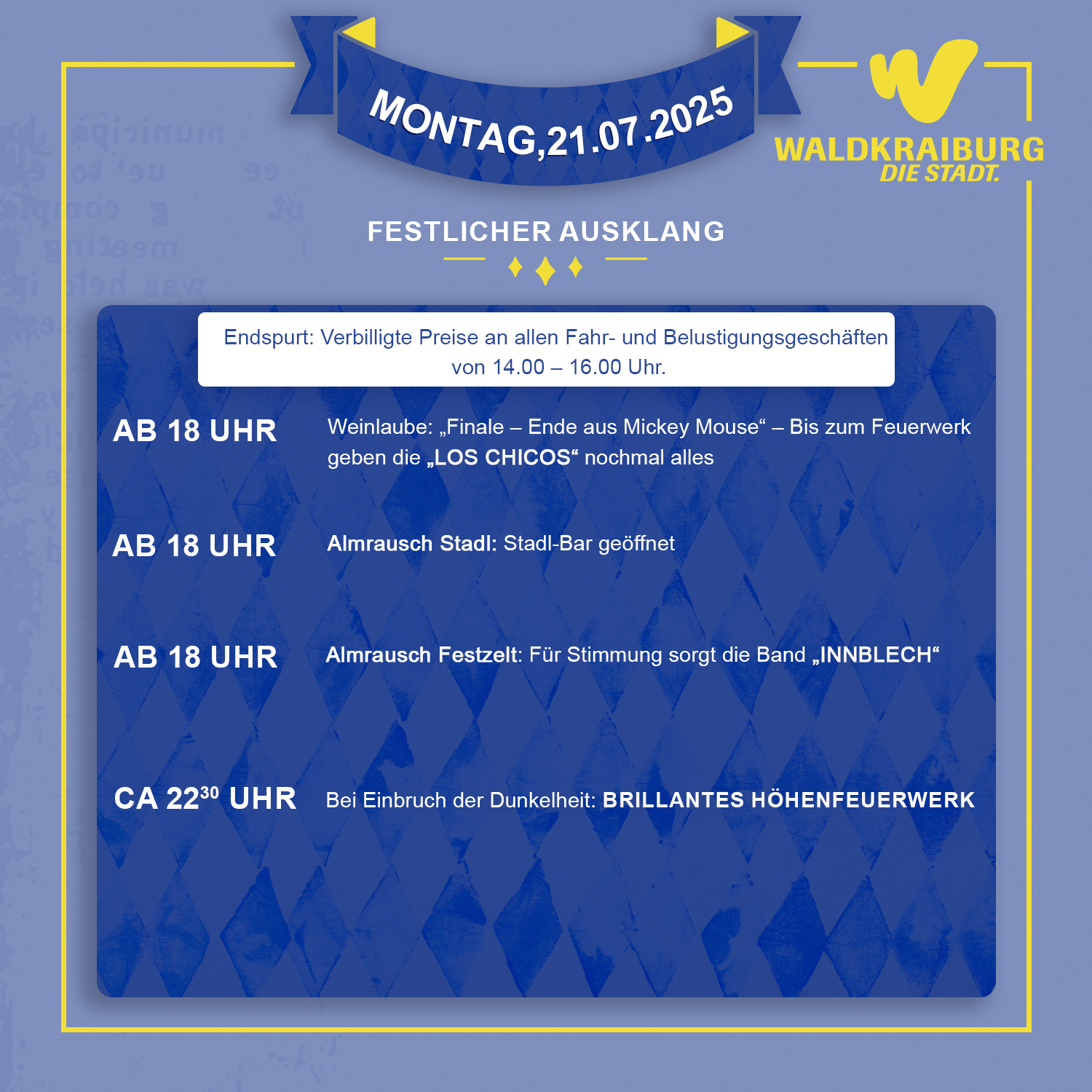 Montag, 21.7.2025