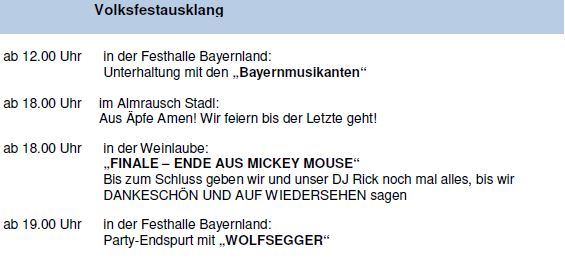 Programm Montag 2 Programm Montag 2